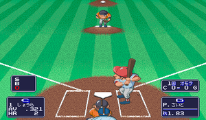 Capcom Baseball gameplay screen.png