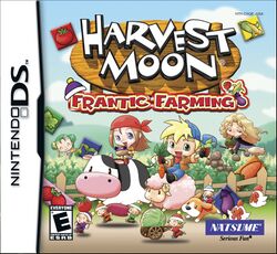 Box artwork for Harvest Moon: Frantic Farming.