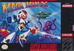 Box artwork for Mega Man X.