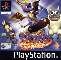 Box artwork for Spyro: Year of the Dragon.
