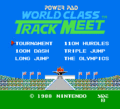 World Class Track Meet title screen