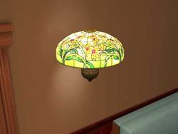 "Belle Epoque" Tiffany wall lamp by Frufru Lighting Design.