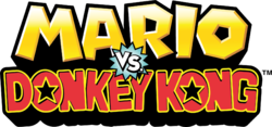 The logo for Mario vs. Donkey Kong.