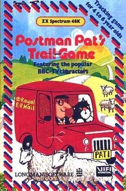 Box artwork for Postman Pat's Trail Game.