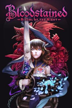 Box artwork for Bloodstained: Ritual of the Night.
