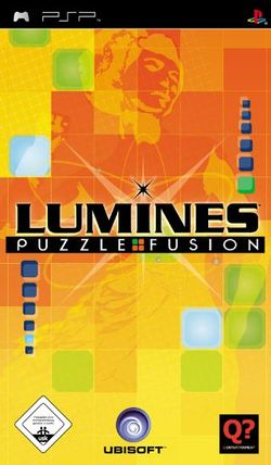 Box artwork for Lumines.