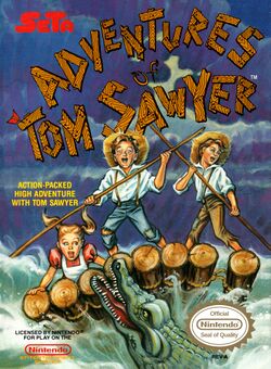 Box artwork for Adventures of Tom Sawyer.