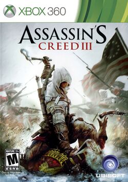 Box artwork for Assassin's Creed III.