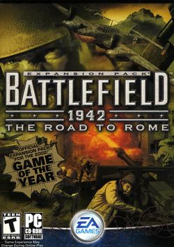 Box artwork for Battlefield 1942: The Road to Rome.