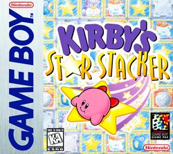 Box artwork for Kirby's Star Stacker.