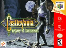 Box artwork for Castlevania: Legacy of Darkness.