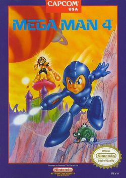Box artwork for Mega Man 4.
