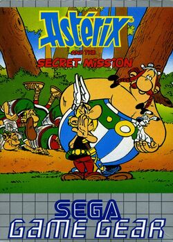 Box artwork for Asterix and the Secret Mission.