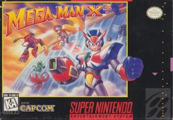 Box artwork for Mega Man X3.