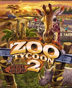 Box artwork for Zoo Tycoon 2: African Adventure.