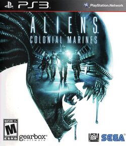 Box artwork for Aliens: Colonial Marines.