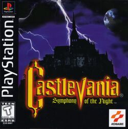 Box artwork for Castlevania: Symphony of the Night.