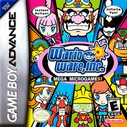 Box artwork for WarioWare, Inc.: Mega Microgame$!.