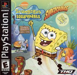 Box artwork for SpongeBob SquarePants: SuperSponge.