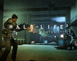Box artwork for Half-Life 2: Deathmatch.
