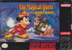 Box artwork for The Magical Quest Starring Mickey Mouse.