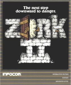 Box artwork for Zork II: The Wizard of Frobozz.