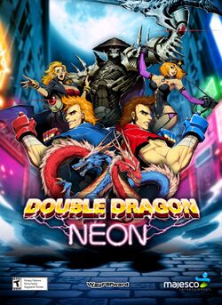 Box artwork for Double Dragon Neon.