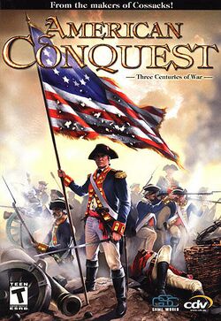 Box artwork for American Conquest.