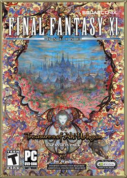 Box artwork for Final Fantasy XI: Treasures of Aht Urhgan.