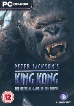 Box artwork for Peter Jackson's King Kong: The Official Game of the Movie.