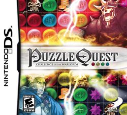 Box artwork for Puzzle Quest: Challenge of the Warlords.