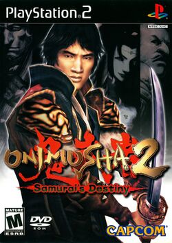 Box artwork for Onimusha 2: Samurai's Destiny.