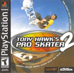 Box artwork for Tony Hawk's Pro Skater 2.