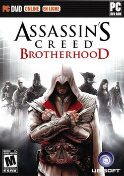 Box artwork for Assassin's Creed: Brotherhood.