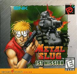 Box artwork for Metal Slug 1st Mission.