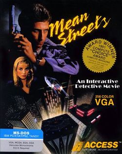 Box artwork for Mean Streets.