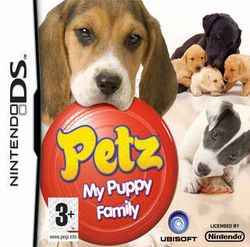 Box artwork for Petz: My Puppy Family.