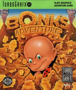 Box artwork for Bonk's Adventure.