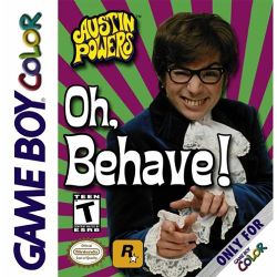 Box artwork for Austin Powers: Oh, Behave!.