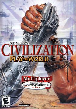 Box artwork for Sid Meier's Civilization III: Play the World.