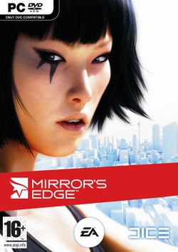 Box artwork for Mirror's Edge.