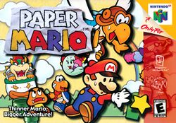 Box artwork for Paper Mario.