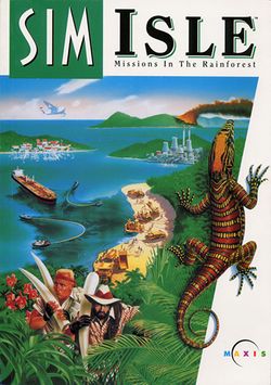 Box artwork for SimIsle: Missions in the Rainforest.
