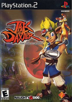 Box artwork for Jak and Daxter: The Precursor Legacy.