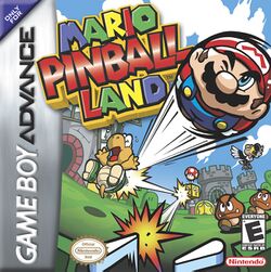 Box artwork for Mario Pinball Land.