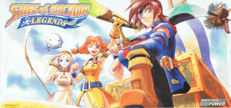File:Skies of Arcadia Legends Nintendo Power poster.png