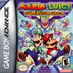 Box artwork for Mario & Luigi: Superstar Saga.