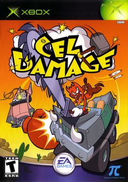 Box artwork for Cel Damage.