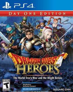 Box artwork for Dragon Quest Heroes: The World Tree's Woe and the Blight Below.