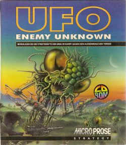 Box artwork for UFO: Enemy Unknown.